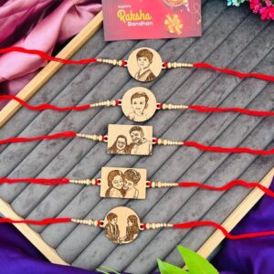 personalized MDF rakhi